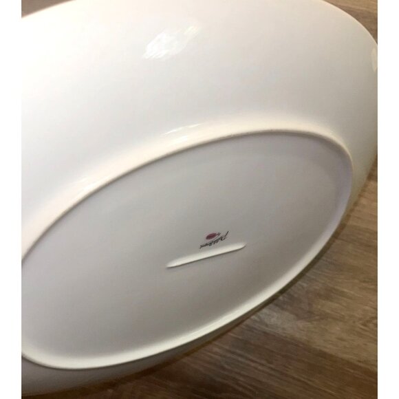 Vintage Oval Ceramic Platter With Floral Design - Picture 4 of 5